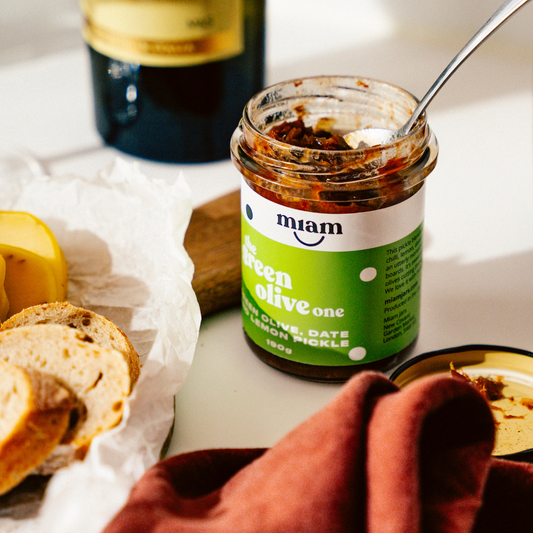 The Green Olive One: Olive, Date and Lemon Pickle image 0