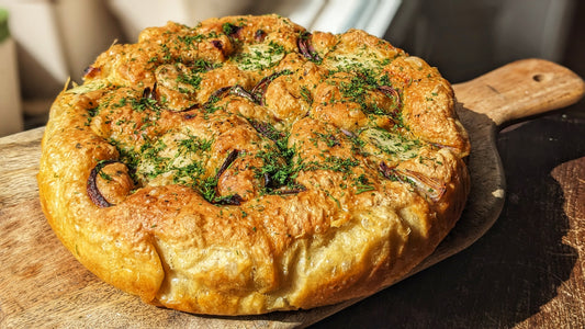 Overnight No-Knead Focaccia