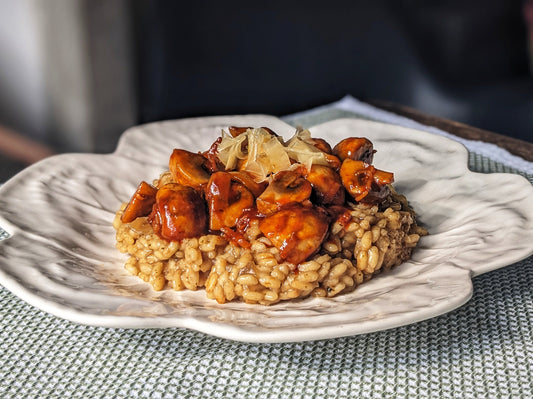 Creamy Mushroom Risotto with XO